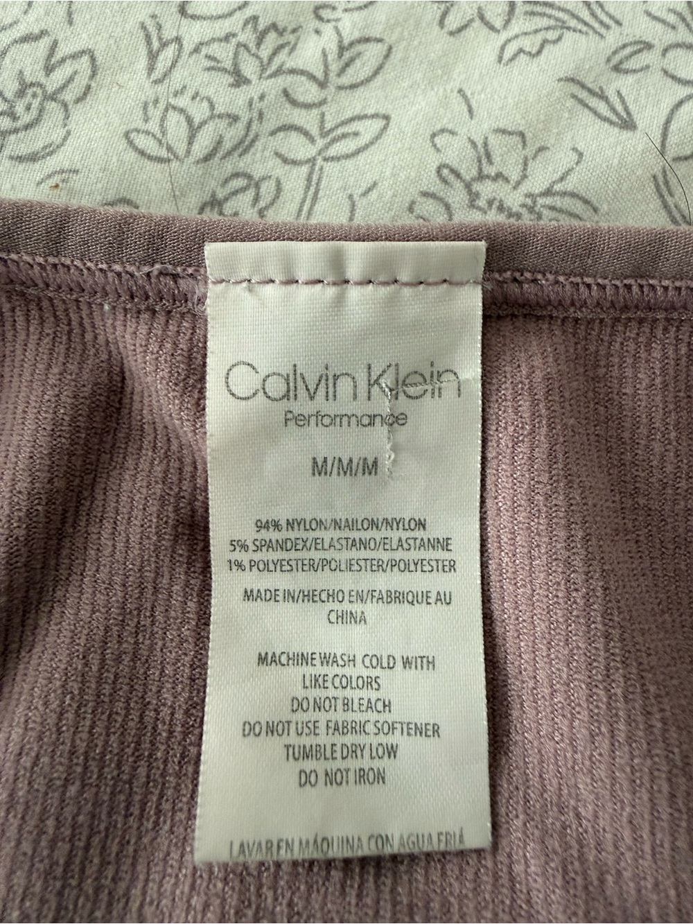 Calvin Klein Performance Ribbed Sports Bra - Picture 4 of 4